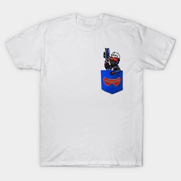 Pocket Soldier: 76 (An Overwatch Design) T-Shirt by Pocketeers